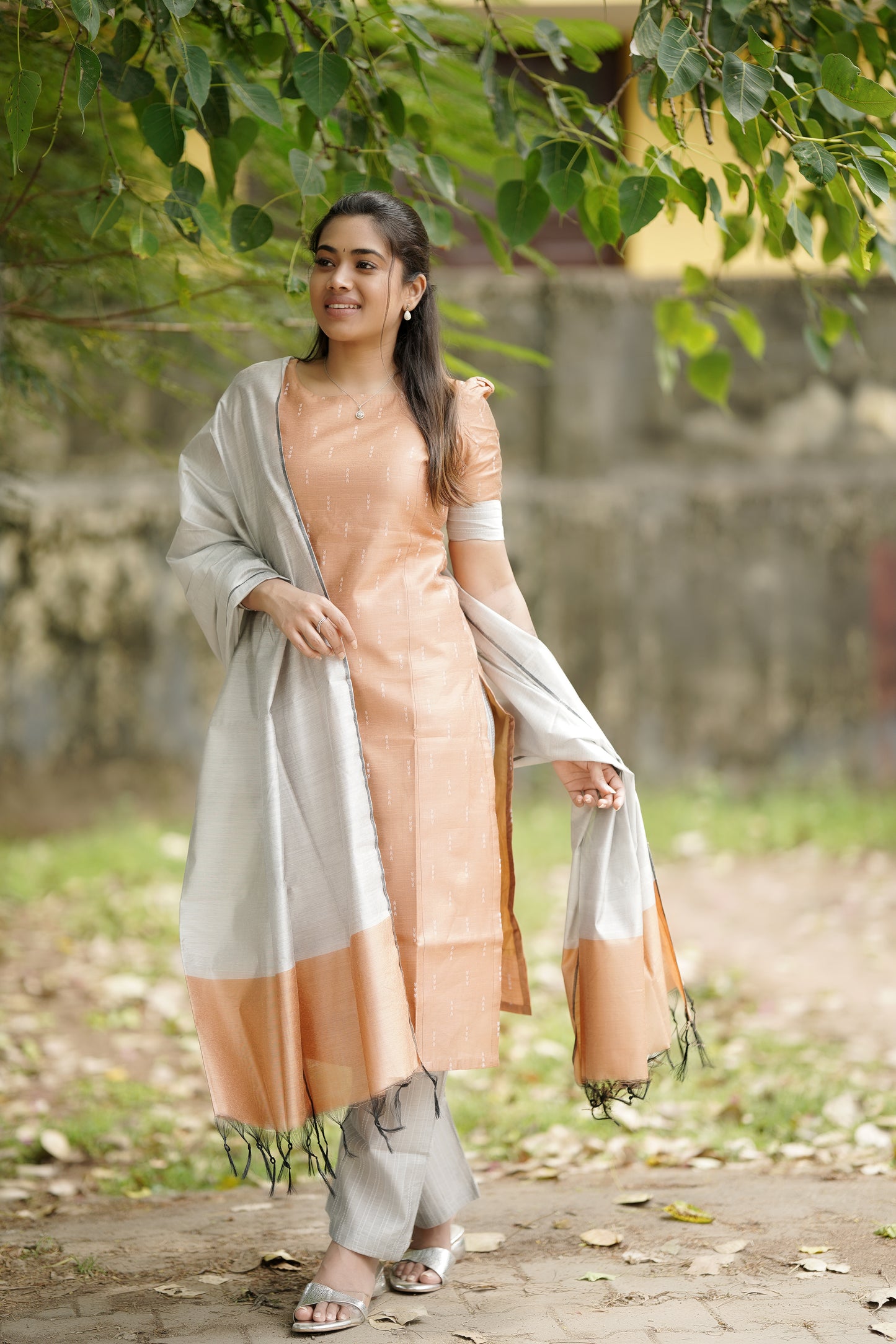 Royal Salwar Set in Peach