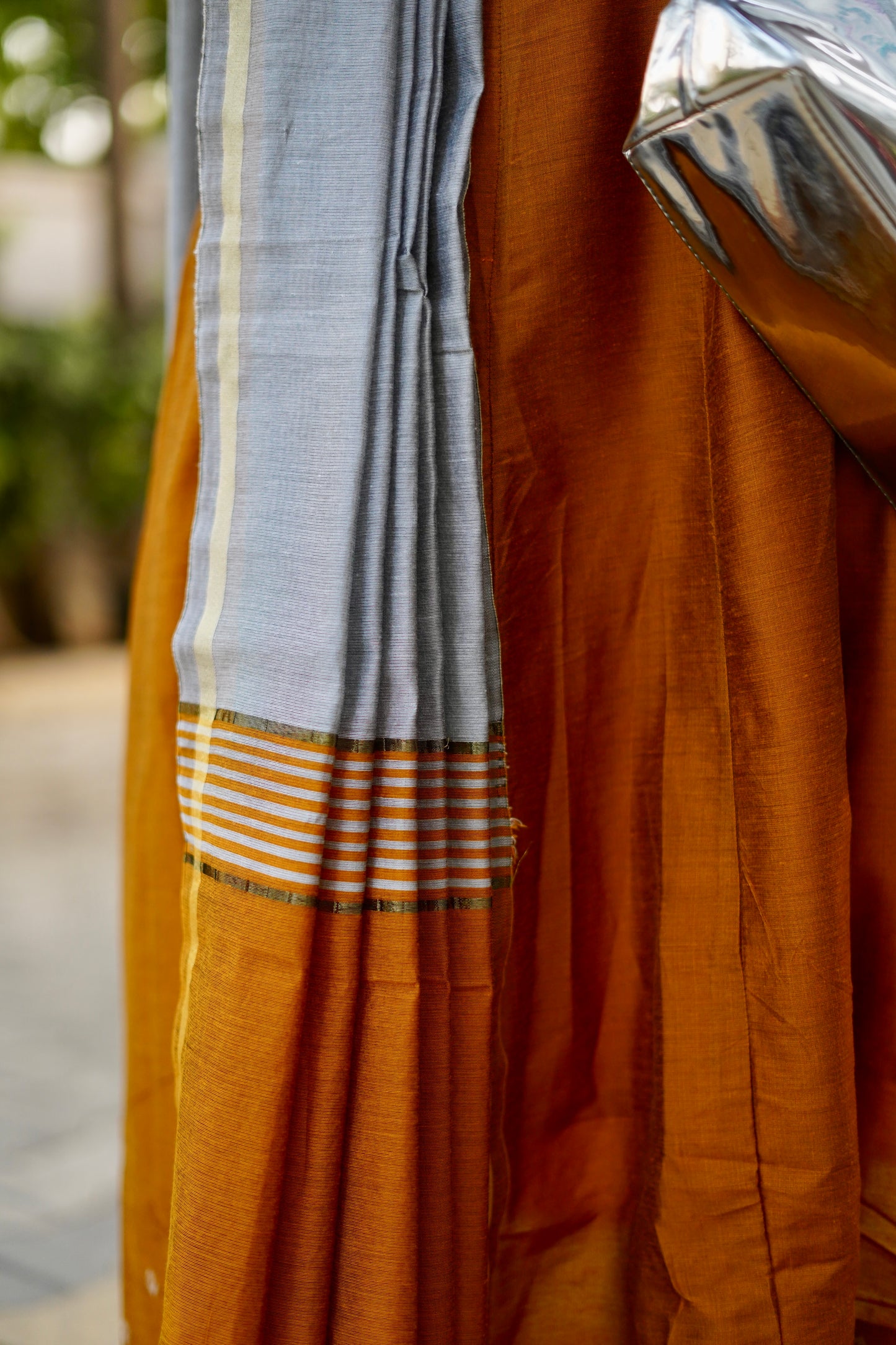 Dhanya Mustard Anarkali top with dupatta
