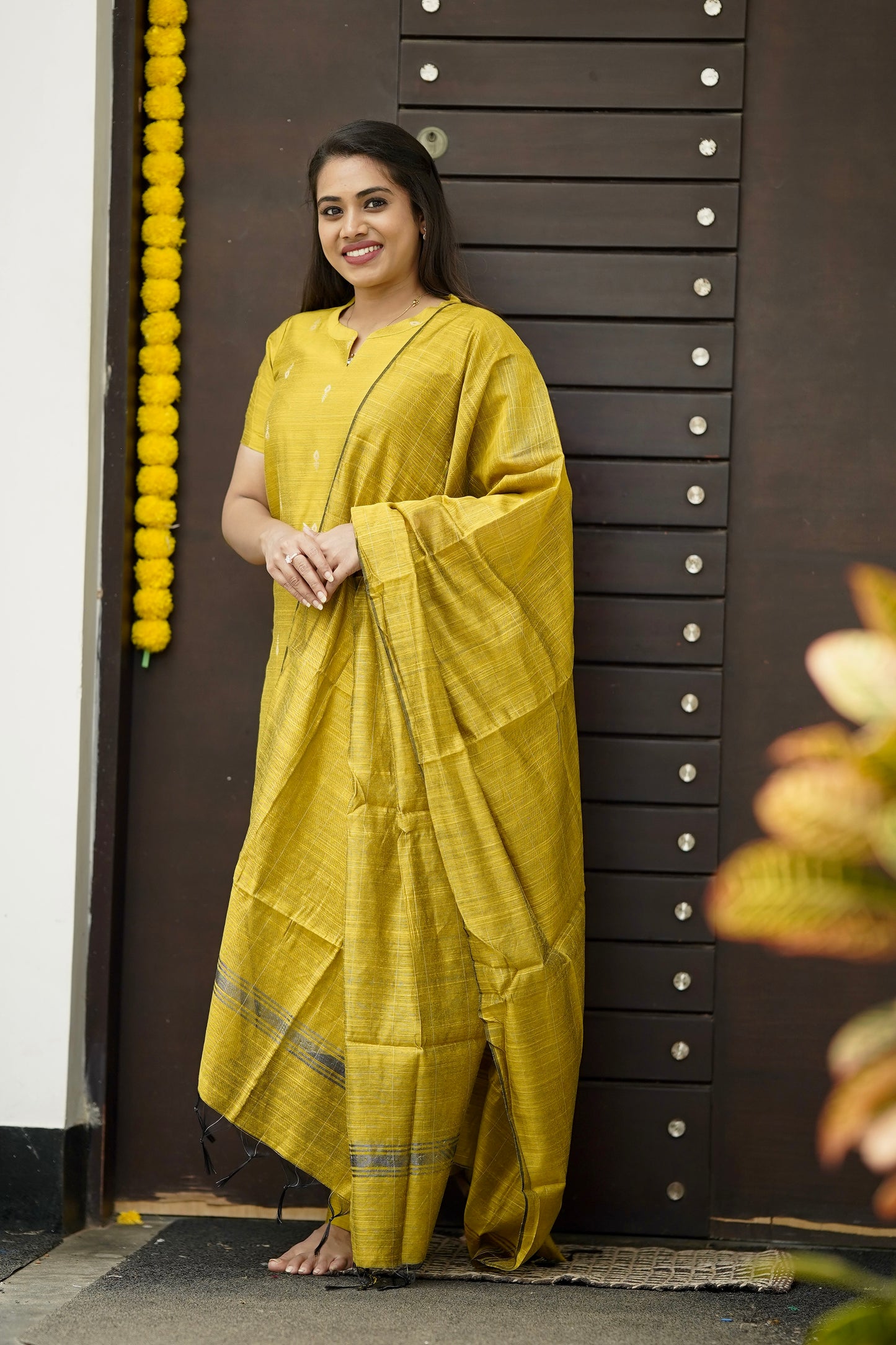 Mangala Salwar Set in Yellow
