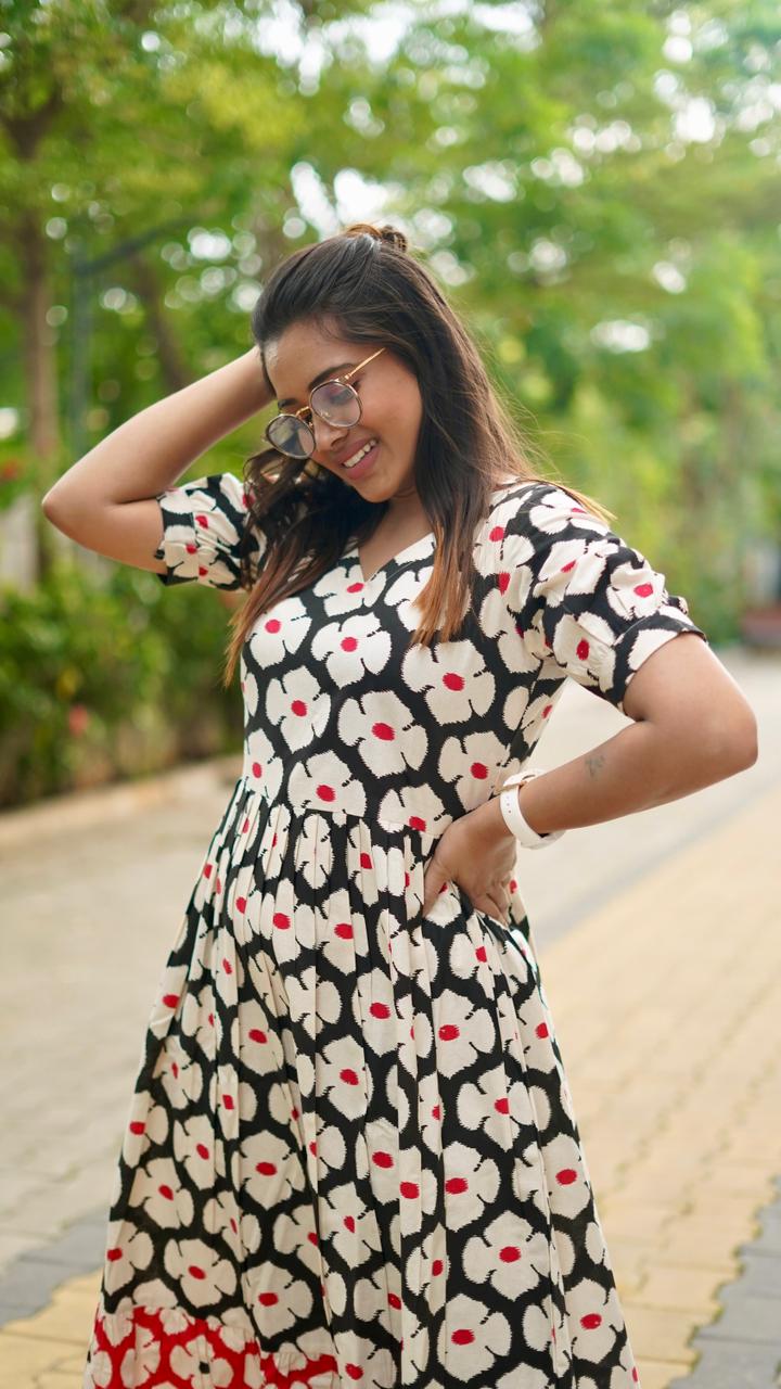 Mithra Frock- Black