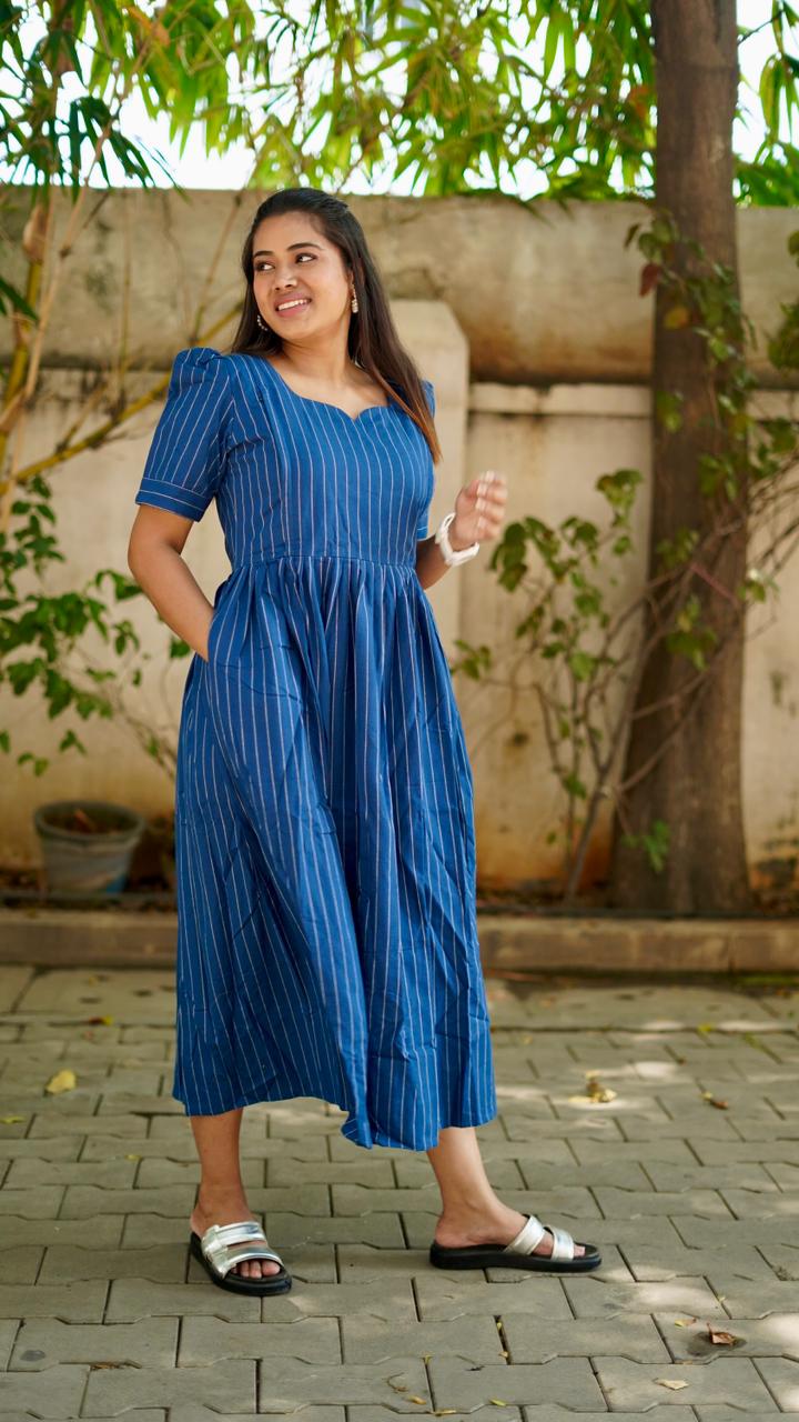 Nithya Blue ( Feeding frock)