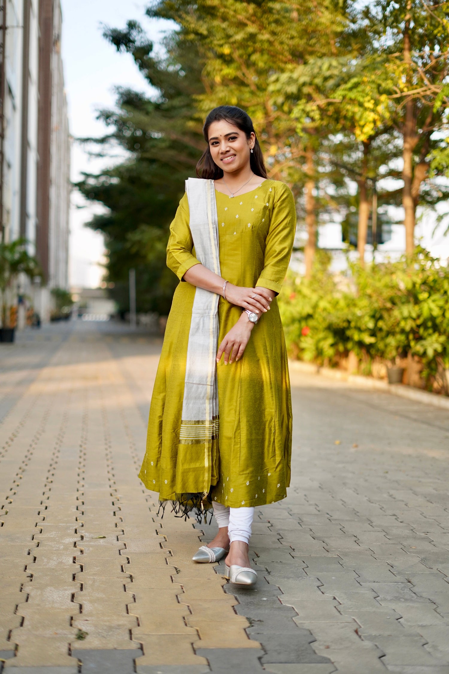 Dhanya Anarkali top & dupatta