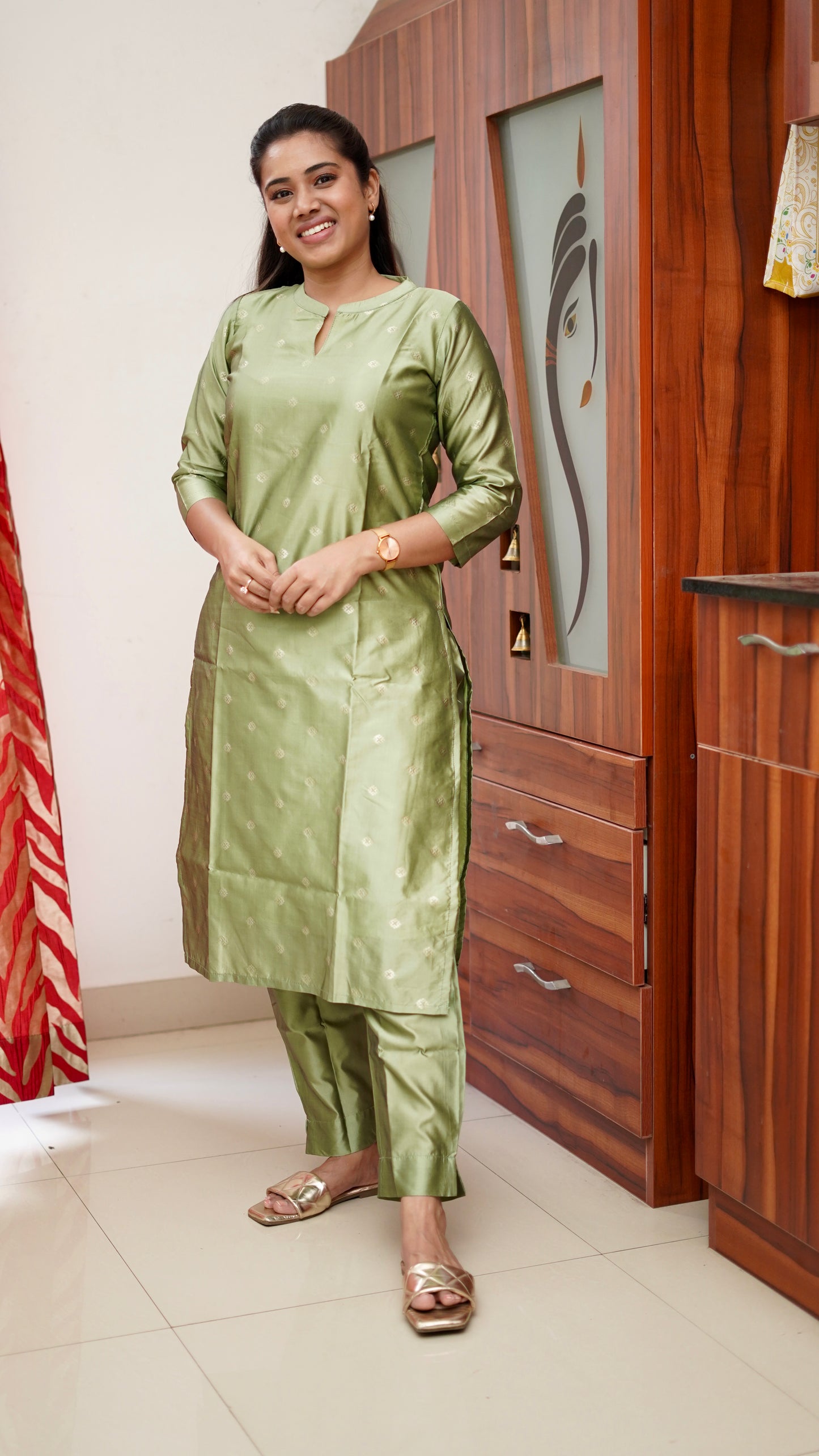 Charu Silk Salwar set - Green
