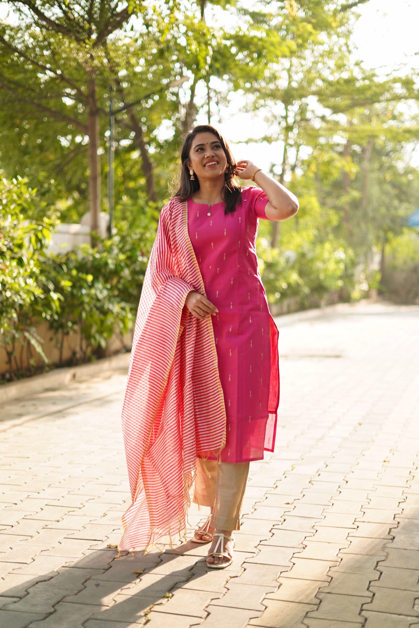 Athithi Pink Feeding salwar set