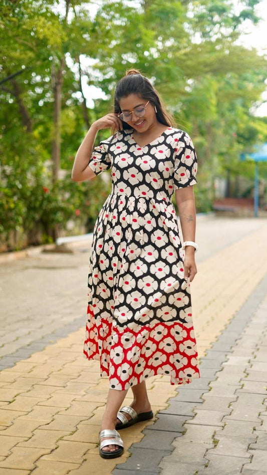 Mithra Frock- Black