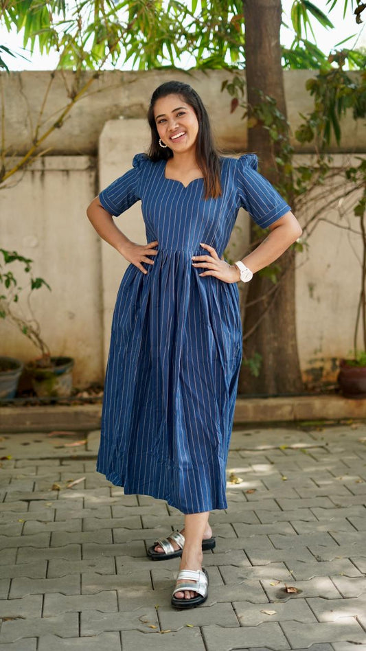 Nithya Blue ( Feeding frock)